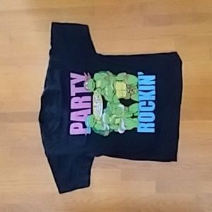 Party Rockin` TMNT Shirt Large Teenage Mutant Ninja Turtles Black